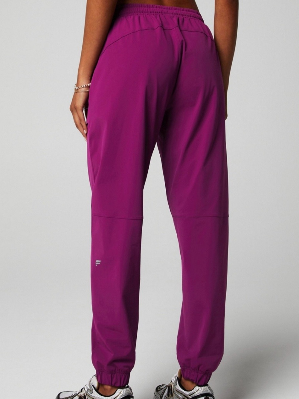Fabletics Magenta Drawstring Track Joggers - Picture 3 of 7